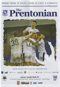 Tranmere Rovers v South Park Match Programme 2017-01-14